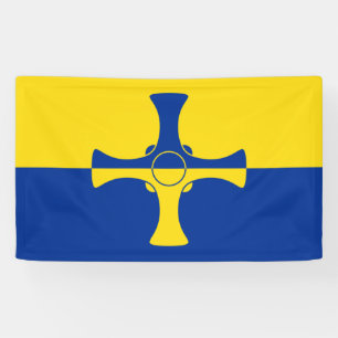 Banderoles Drapeau de Durham (Comté d'Angleterre, RU)