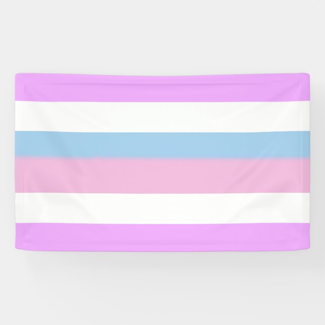 Banderoles Drapeau de fierté d'Intersex (Horizontal)