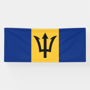 Banderoles Drapeau de la Barbade patriotique