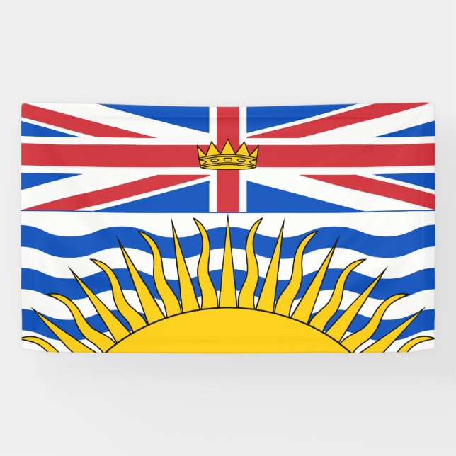 Banderoles Drapeau de la Colombie-Britannique (Horizontal)