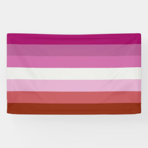 Banderoles Drapeau de la fierté lesbienne rose