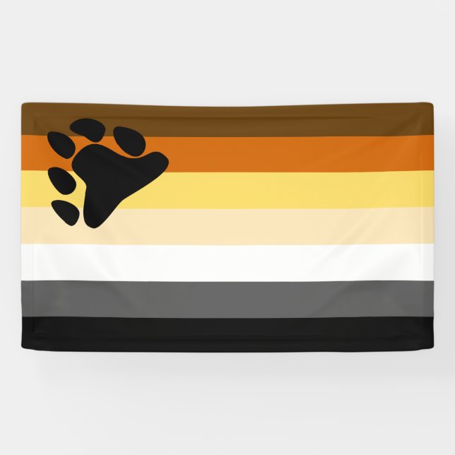 Banderoles Drapeau de la Fraternité des ours gays (Horizontal)