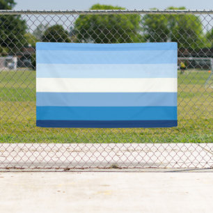 Banderoles Drapeau de la Gay Male Pride (bleu)