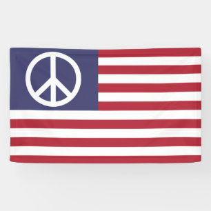 Banderoles Drapeau de la paix des États-Unis