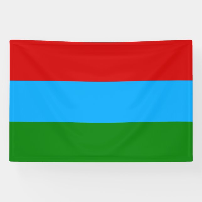 Banderoles Drapeau de la République de Karelia (Horizontal)