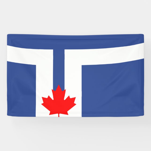 Banderoles Drapeau de la ville de Toronto (Canada) (Horizontal)