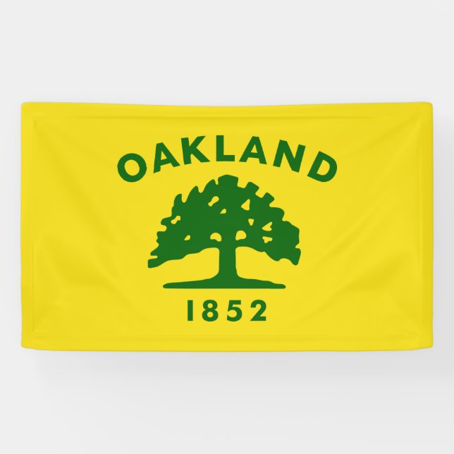 Banderoles Drapeau de la ville d'Oakland (Californie) (Horizontal)