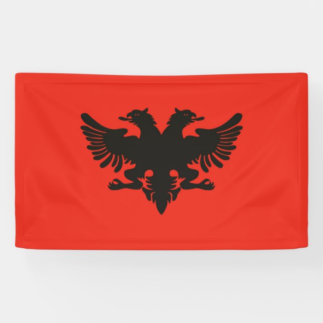 Banderoles Drapeau de l'Albanie (Horizontal)