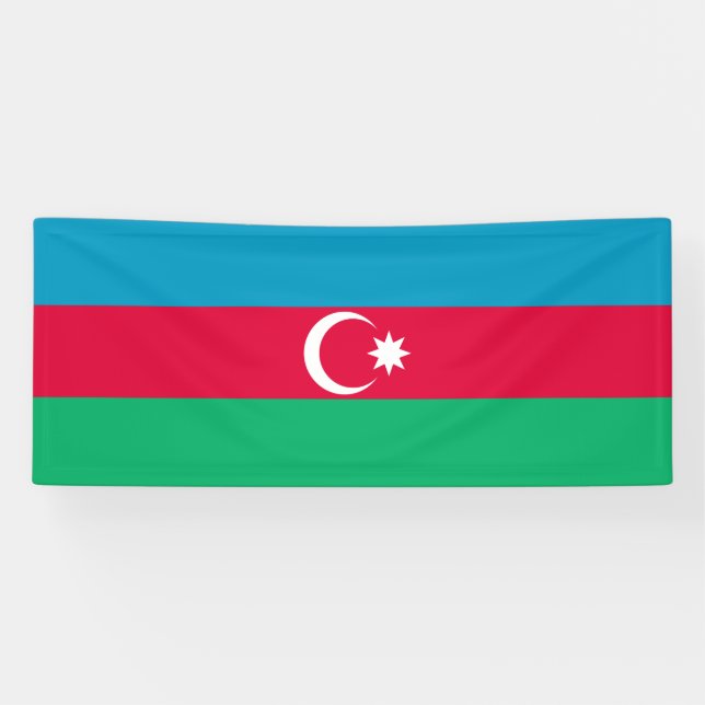Banderoles Drapeau de l'Azerbaïdjan patriotique (Horizontal)