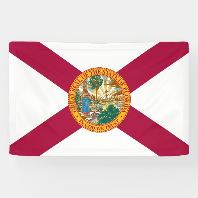 Banderoles Drapeau de l'État de Floride (Horizontal)