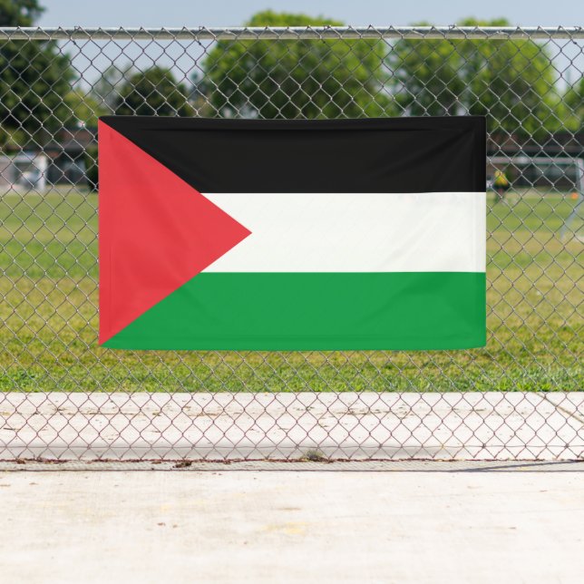 Banderoles Drapeau de l'État de Palestine (En situation)