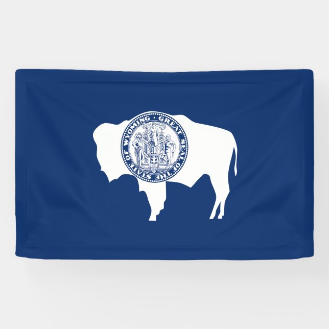 Banderoles Drapeau de l'État du Wyoming (Horizontal)