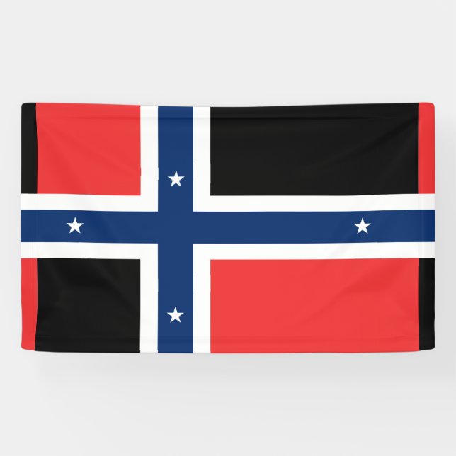 Banderoles Drapeau de l'île Bouvet (Horizontal)