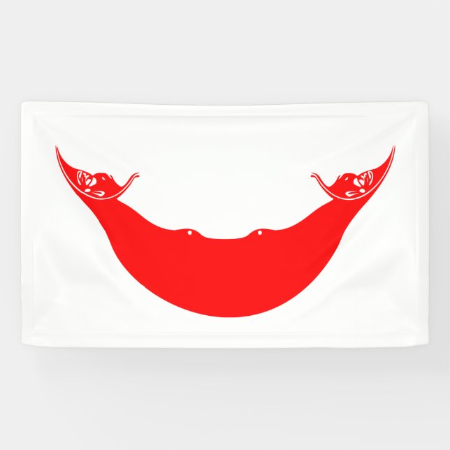 Banderoles Drapeau de l'île de Pâques (Rapa Nui) (Horizontal)