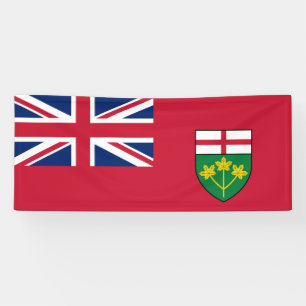 Banderoles drapeau de l'Ontario