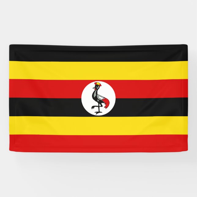 Banderoles Drapeau de l'Ouganda (Horizontal)