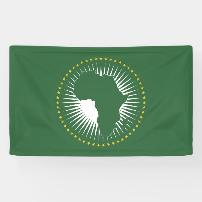 Banderoles Drapeau de l'Union africaine (Horizontal)