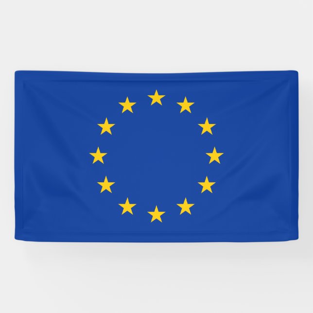 Banderoles Drapeau de l'Union européenne (UE) (Europe) (Horizontal)