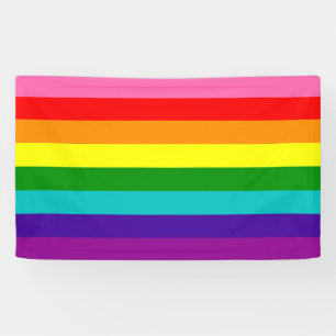 Banderoles Drapeau de rayures de l'original 8 du gay pride
