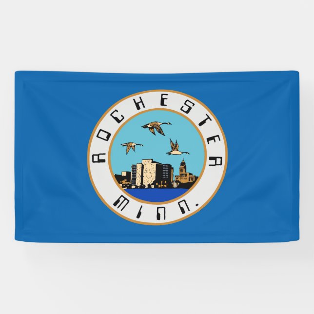 Banderoles Drapeau de Rochester (Minnesota) (Horizontal)