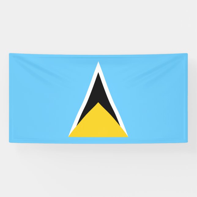 Banderoles Drapeau de Sainte-Lucie (Horizontal)