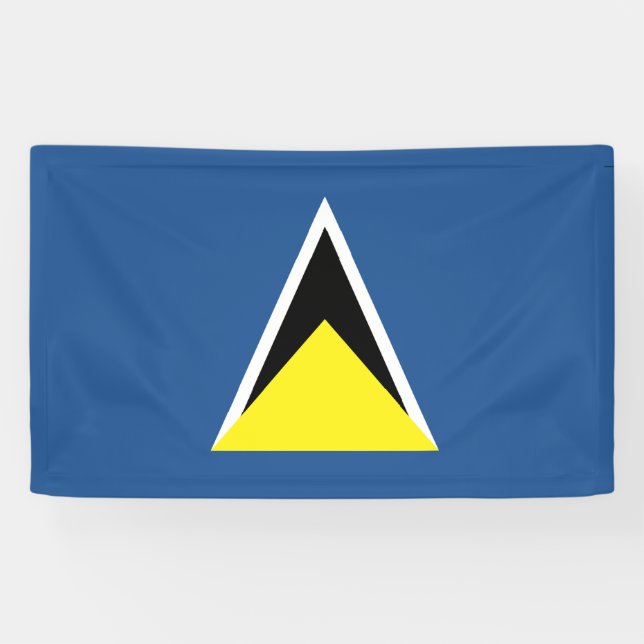 Banderoles Drapeau de Sainte-Lucie (Horizontal)