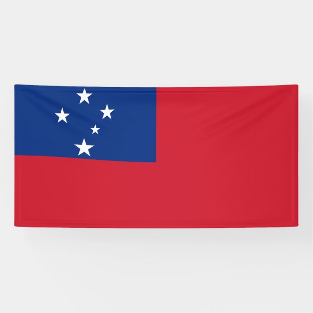 Banderoles Drapeau de Samoa (Horizontal)