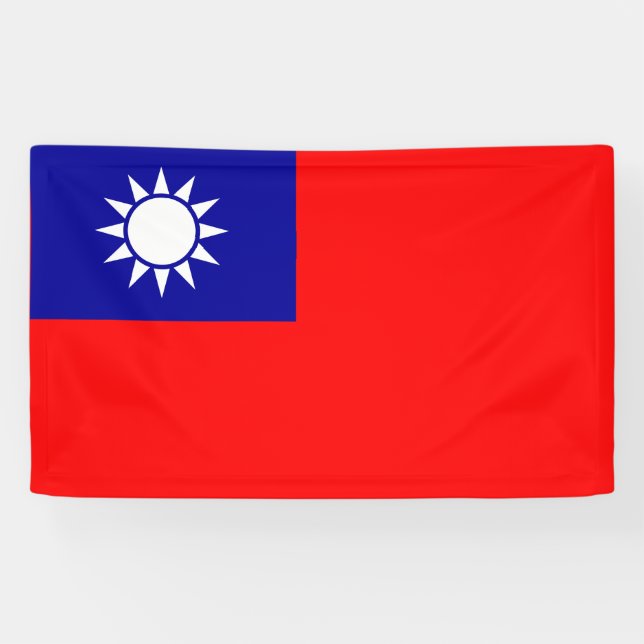 Banderoles Drapeau de Taïwan (Horizontal)