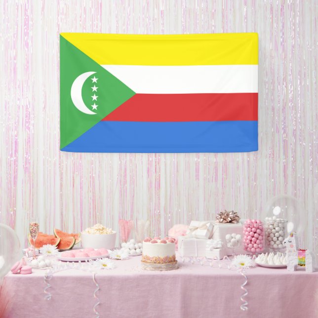 Banderoles Drapeau des Comores (Fête)
