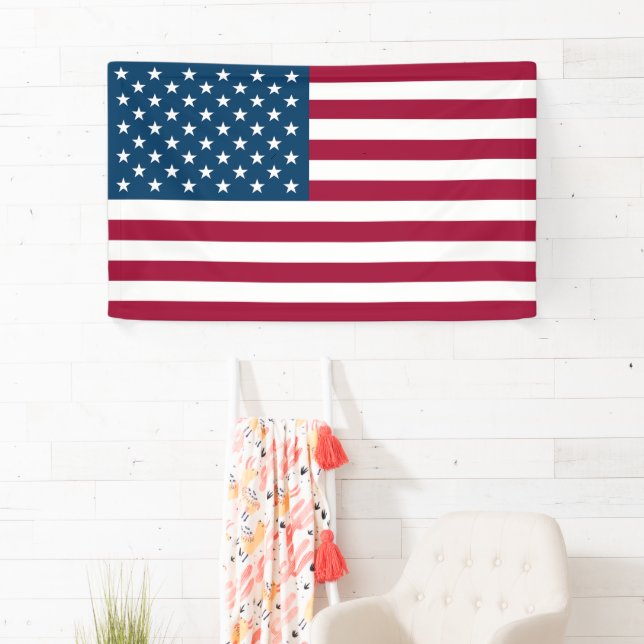 Banderoles Drapeau des États-Unis d'Amérique (En situation)
