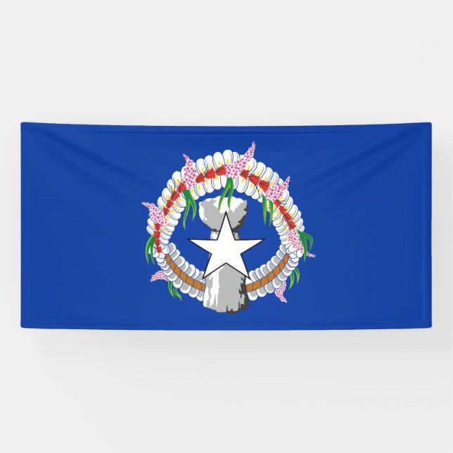 Banderoles Drapeau des îles Mariannes du Nord (Horizontal)