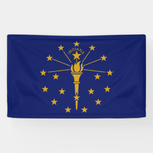 Banderoles Drapeau d'État de l'Indiana