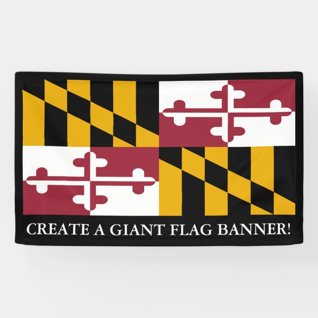 Banderoles Drapeau d'état du Maryland (Horizontal)