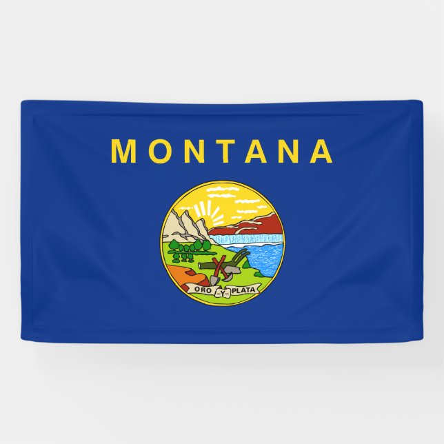 Banderoles Drapeau d'État du Montana (Horizontal)