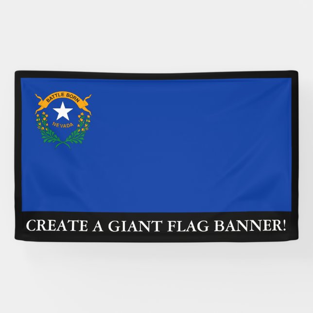 Banderoles Drapeau d'état du Nevada (Horizontal)