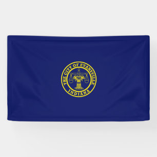 Banderoles Drapeau d'Evansville (Indiana)