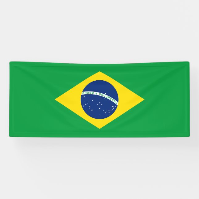 Banderoles Drapeau du Brésil patriotique (Horizontal)