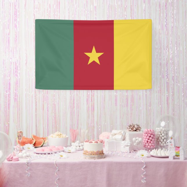 Banderoles drapeau du Cameroun (Fête)