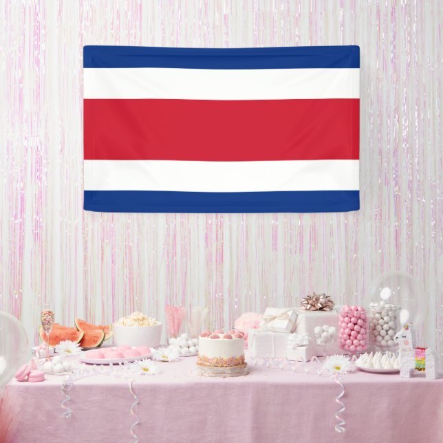 Banderoles Drapeau du Costa Rica (Fête)