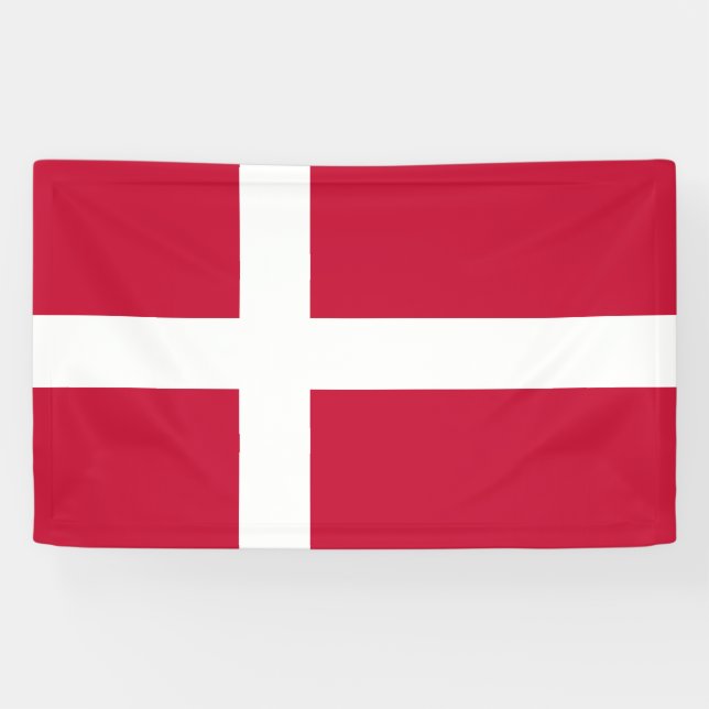 Banderoles Drapeau du Danemark (Horizontal)