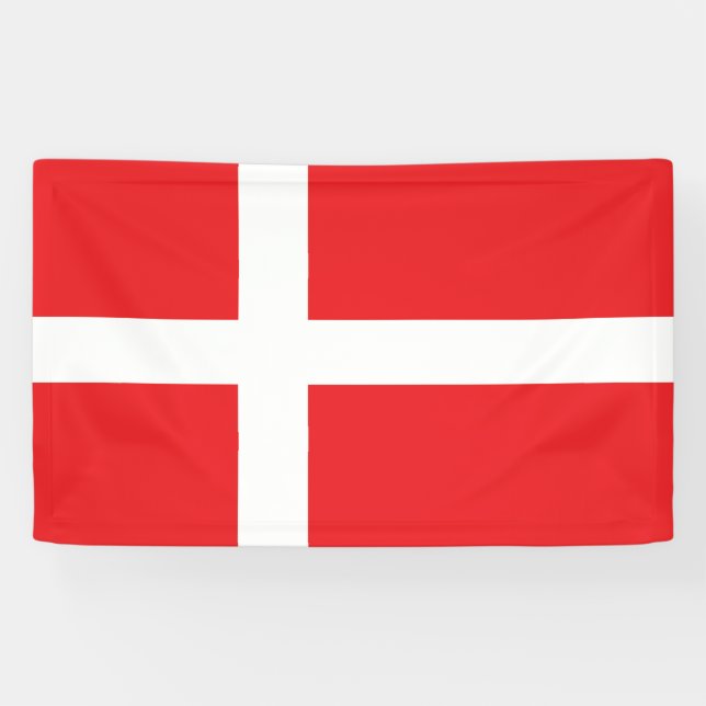 Banderoles Drapeau du Danemark (Horizontal)