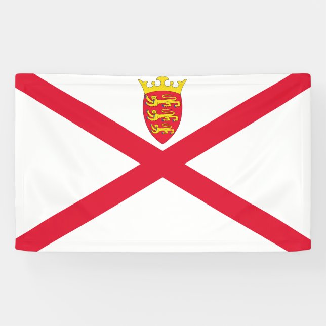 Banderoles Drapeau du Jersey (Horizontal)