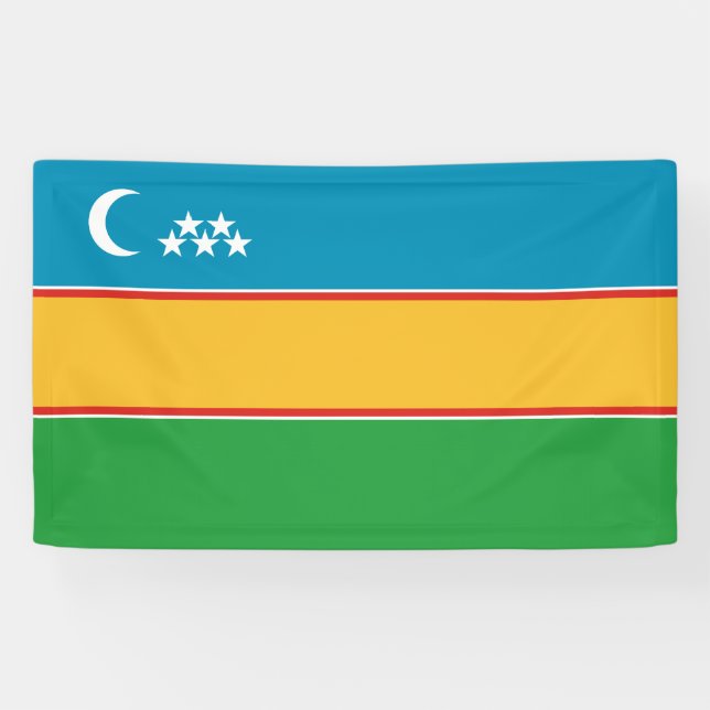 Banderoles Drapeau du Karakalpakstan (Horizontal)