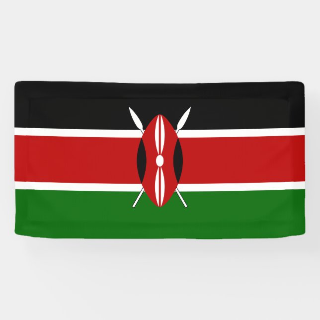 Banderoles Drapeau du Kenya (Horizontal)