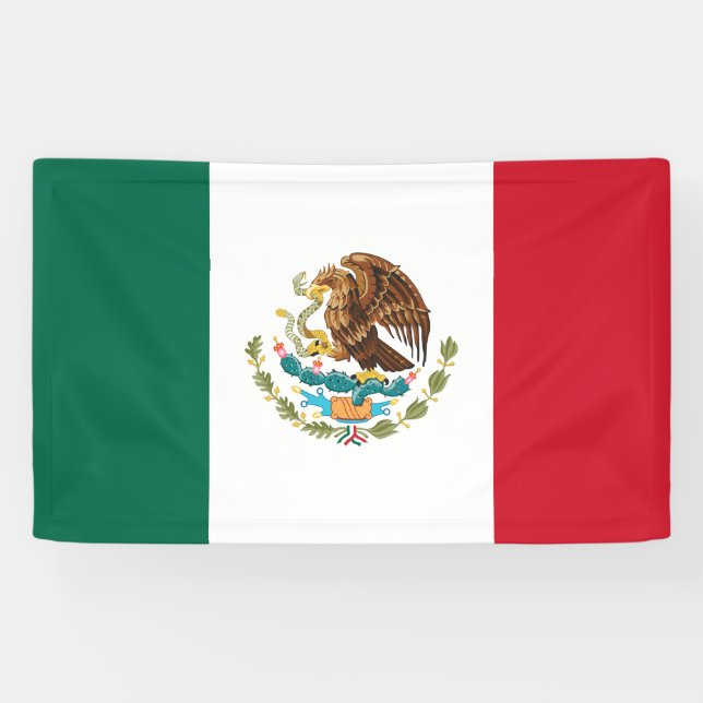 Banderoles Drapeau du Mexique (Horizontal)