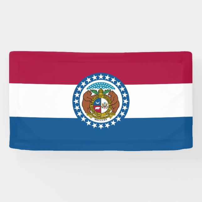 Banderoles Drapeau du Missouri (Horizontal)