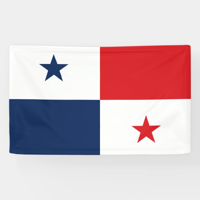 Banderoles Drapeau du Panama (Horizontal)