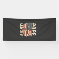 Drapeau du Pape Léon XIV Église chrétienne Da Pope