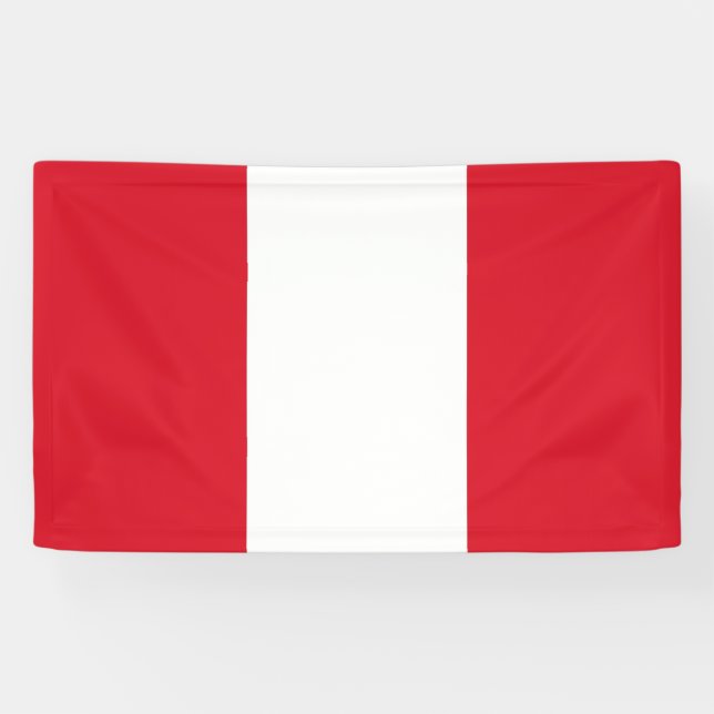 Banderoles Drapeau du Pérou (Horizontal)