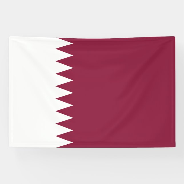Banderoles Drapeau du Qatar (Horizontal)